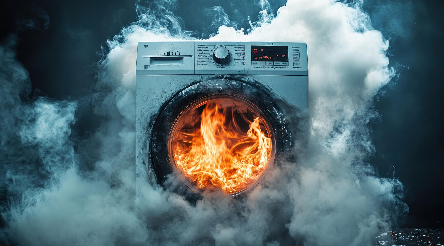 Laundry fire in dryer