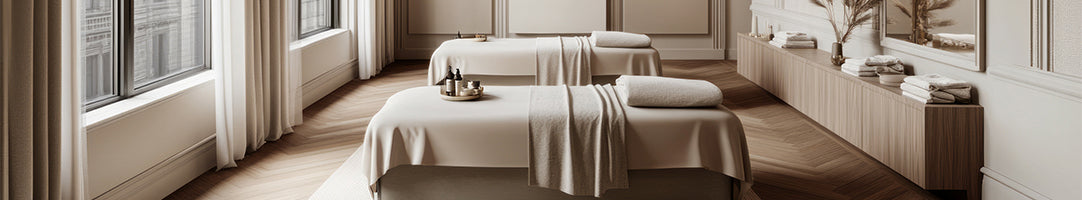 Treatment table sheets for massage clinics and spas