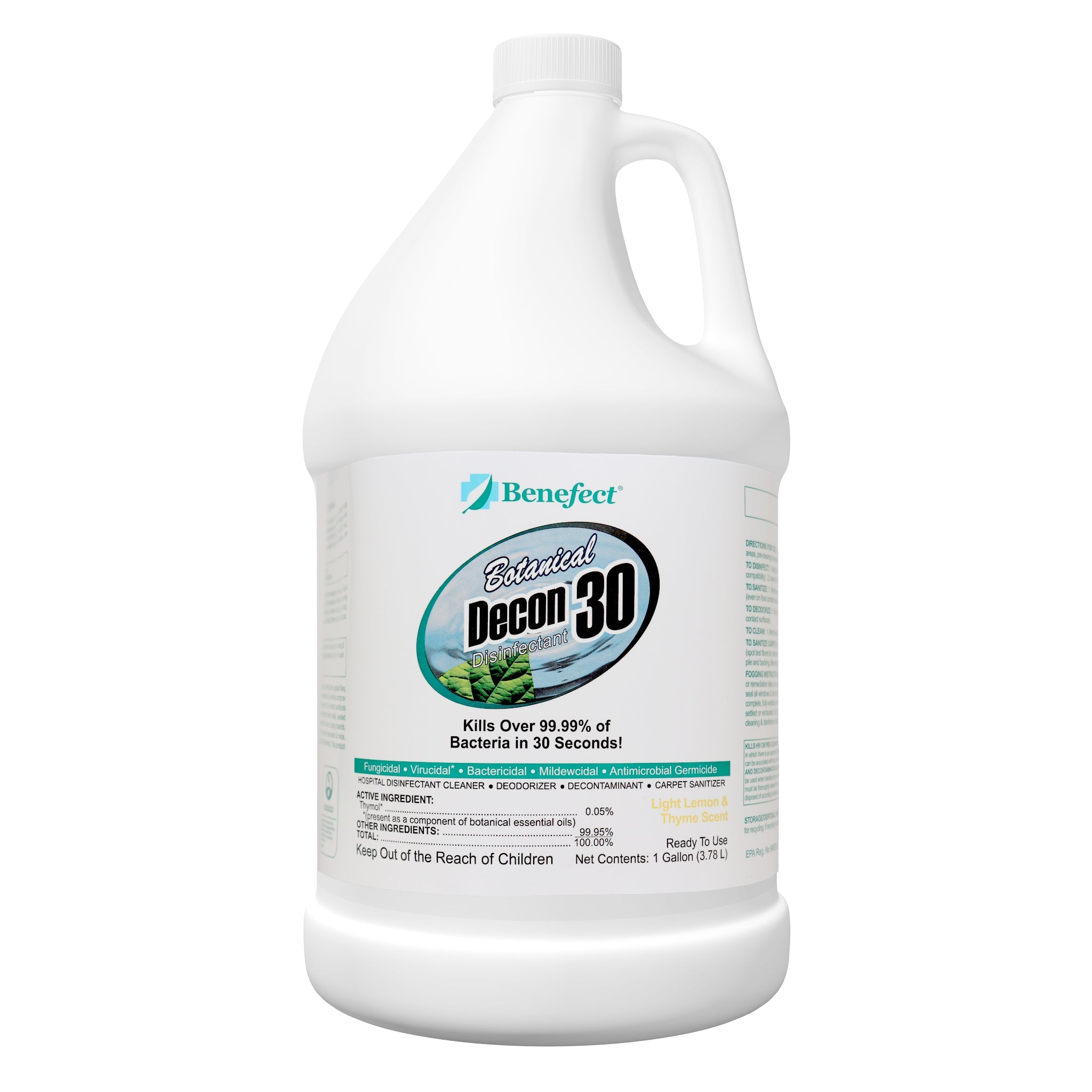 Benefect Decon 30 Disinfectant Cleaner 1 gallon jug