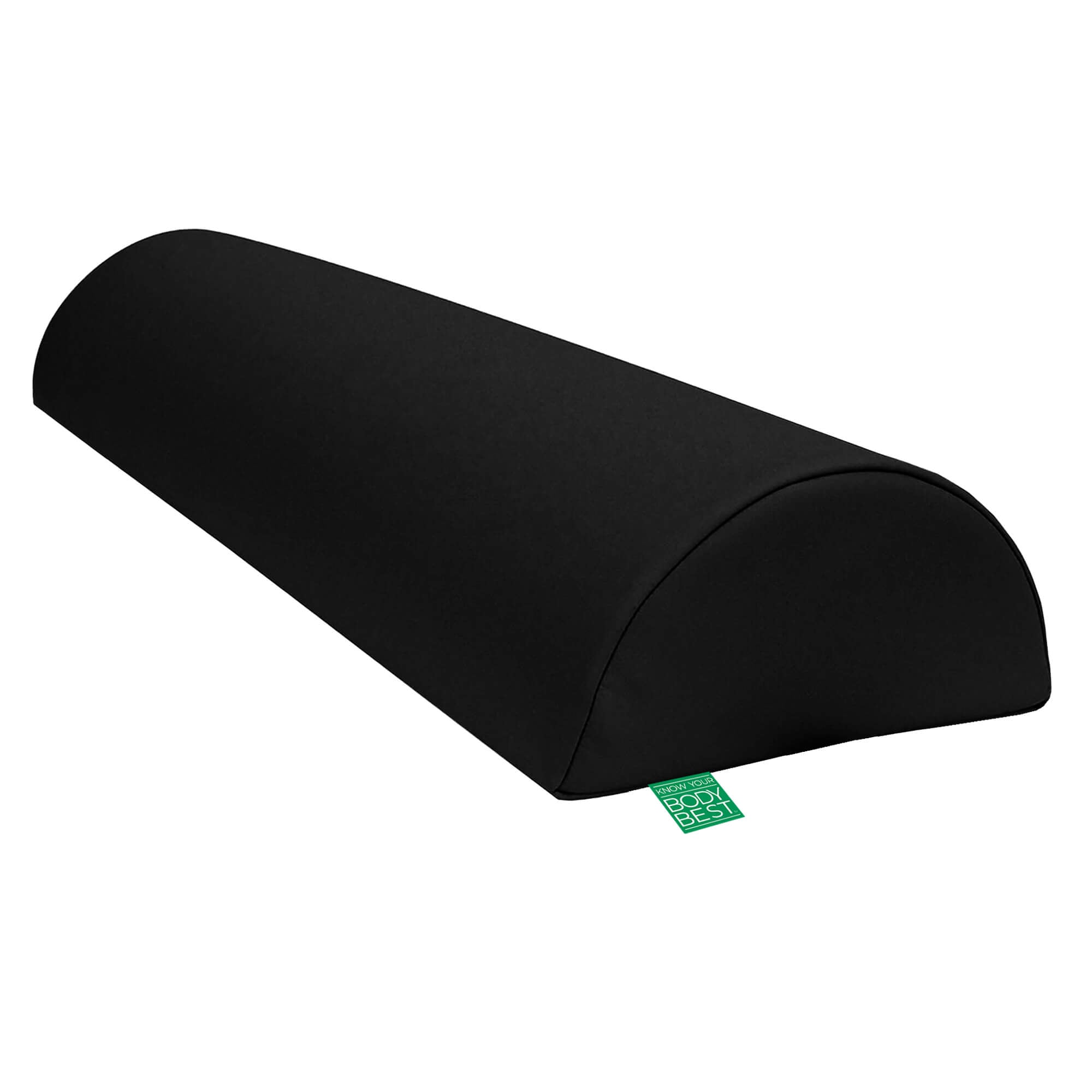 BodyBest Vinyl Bolster Covers Half Moon Black full length from WR Linens