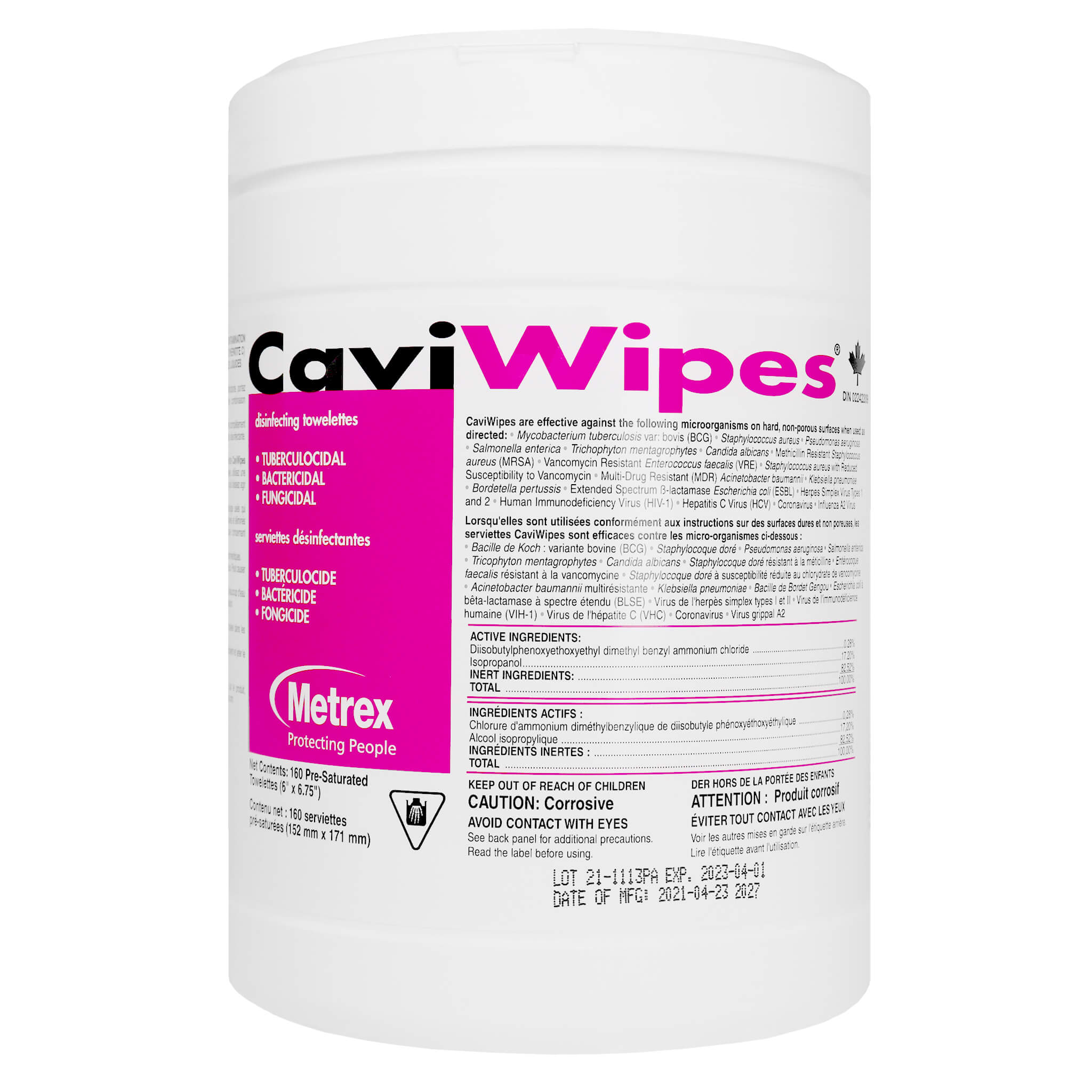CaviWipes Surface Disinfectant canister