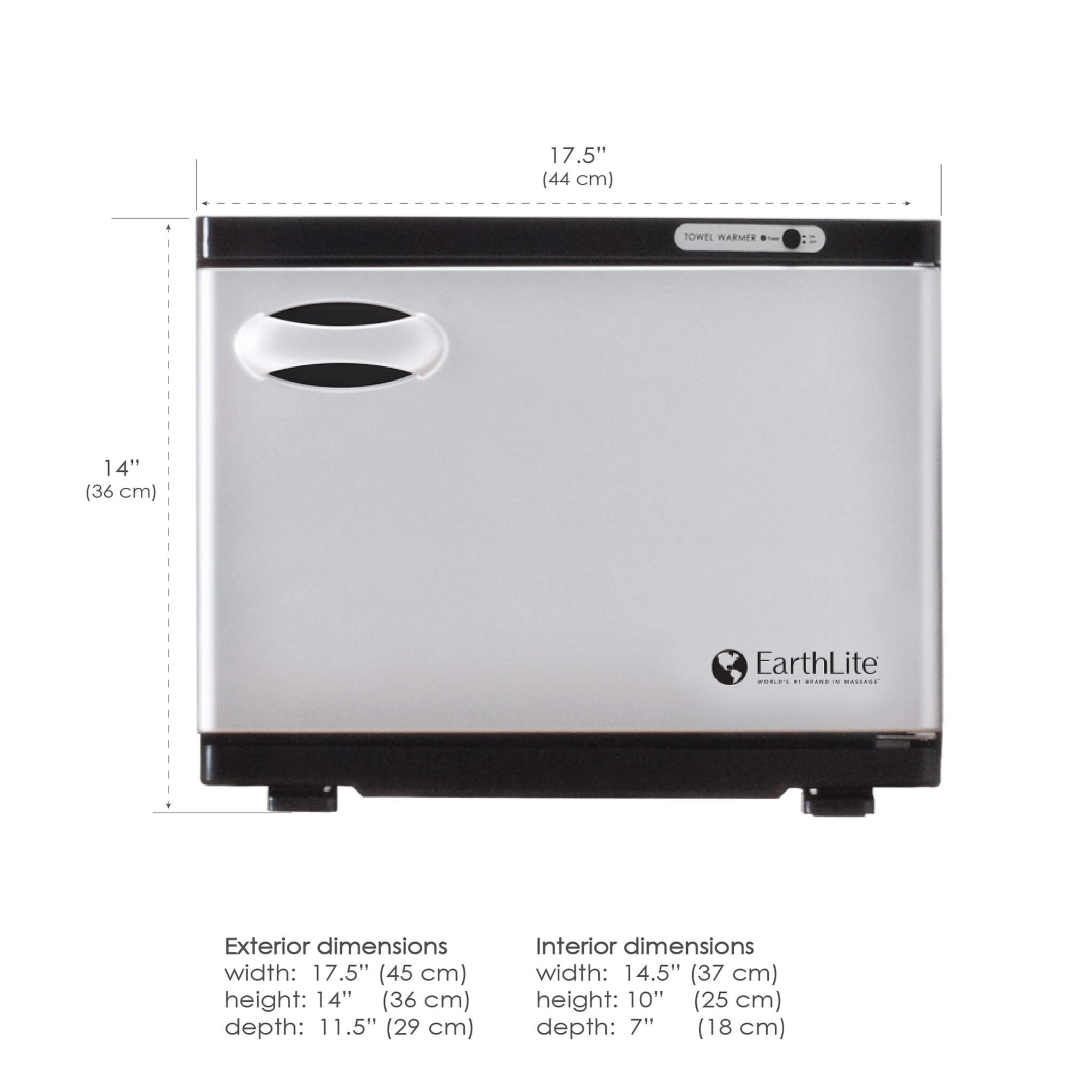 EarthLite Standard UV Hot Towel Cabinet Specs