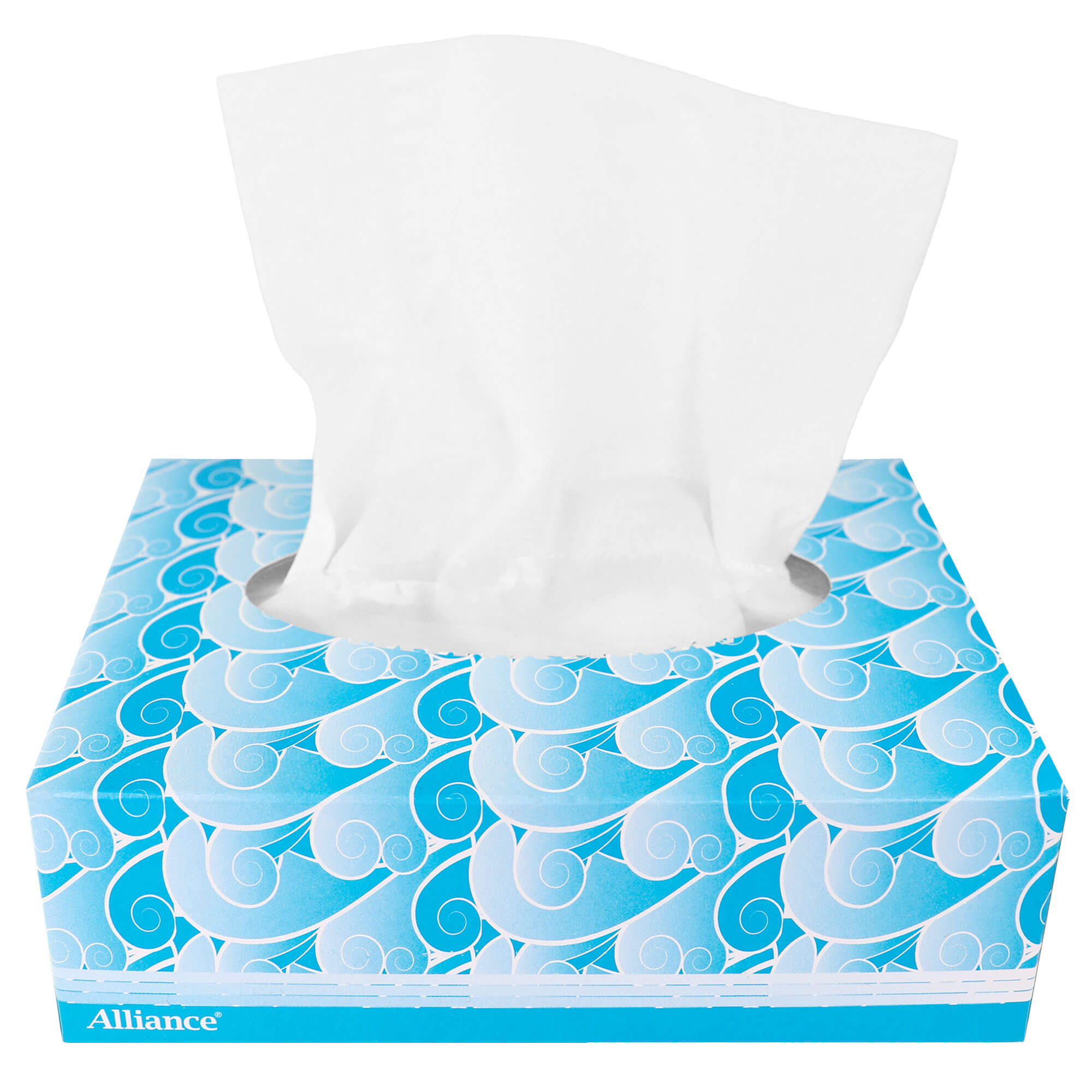 Mini Wipe Facial Tissues open with tissue pulled up