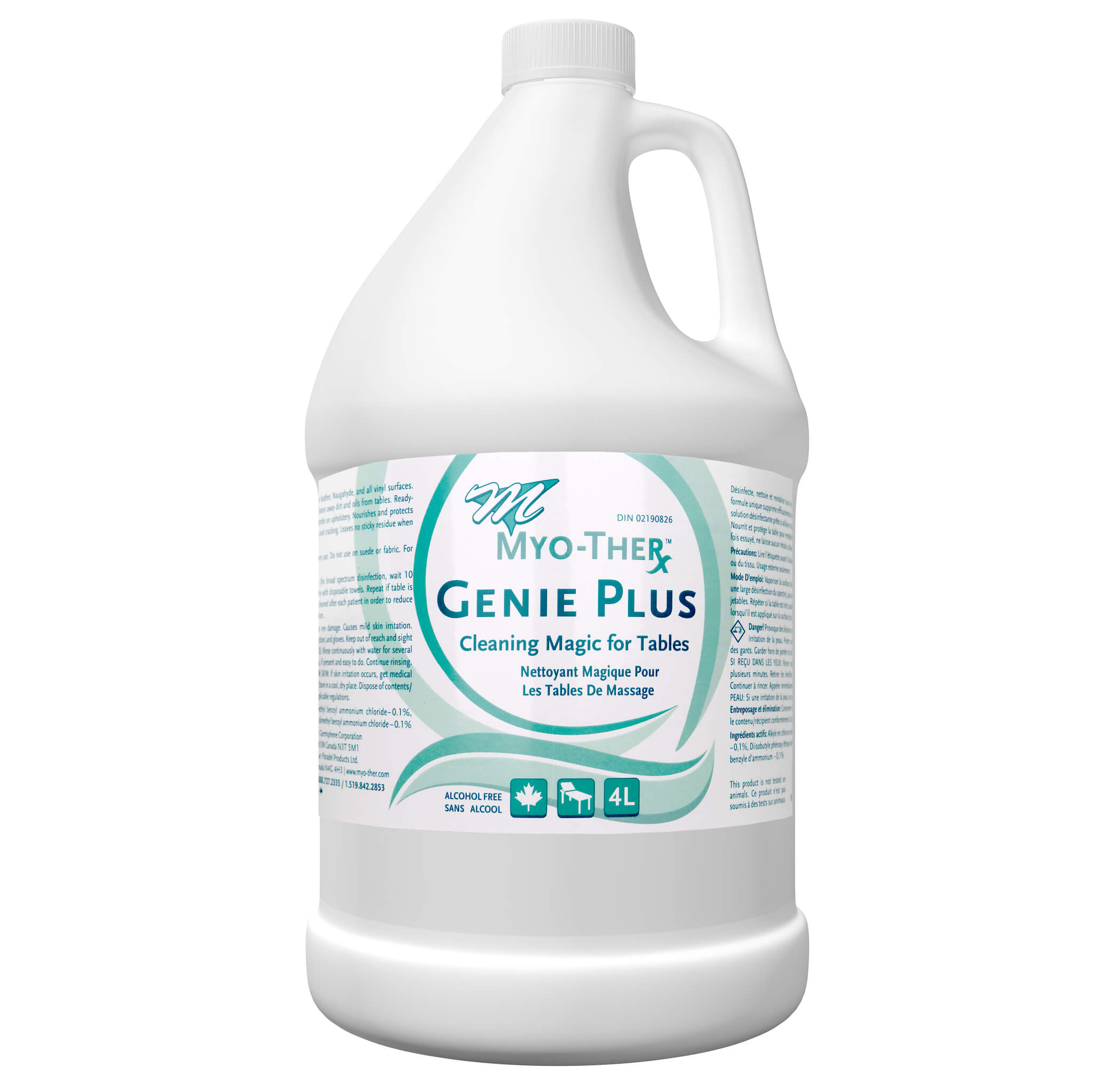 Myo-Ther Genie Plus Massage Table Cleaner 4 Gallon Jug
