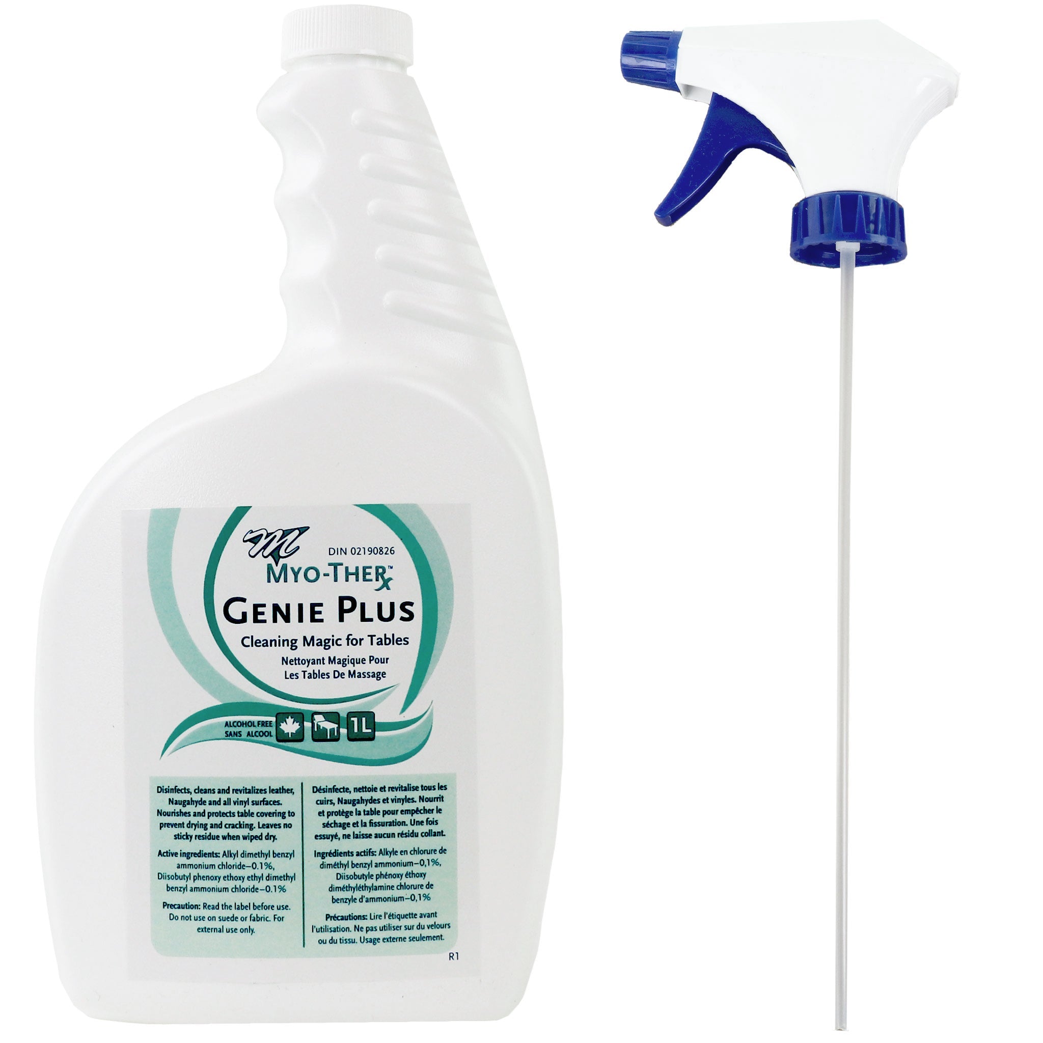 Massage Table Spray Cleaner 1L with sprayer