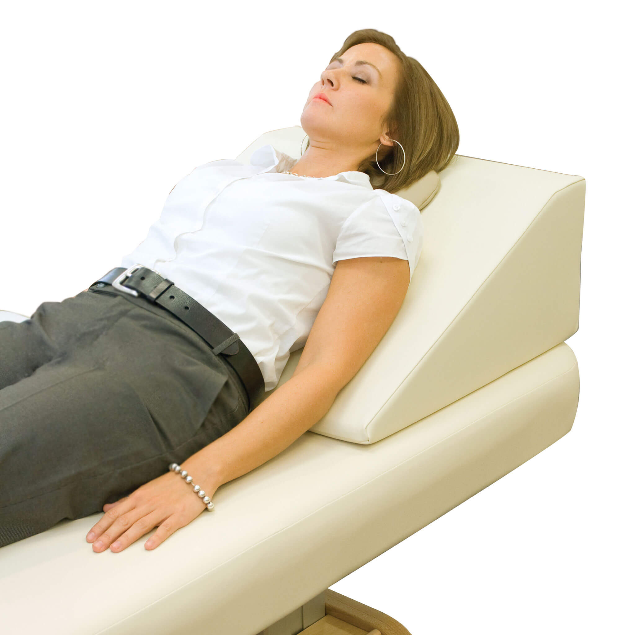 Oakworks Wedge Bolster Back Support for Massage tables from White Rabbit Linens