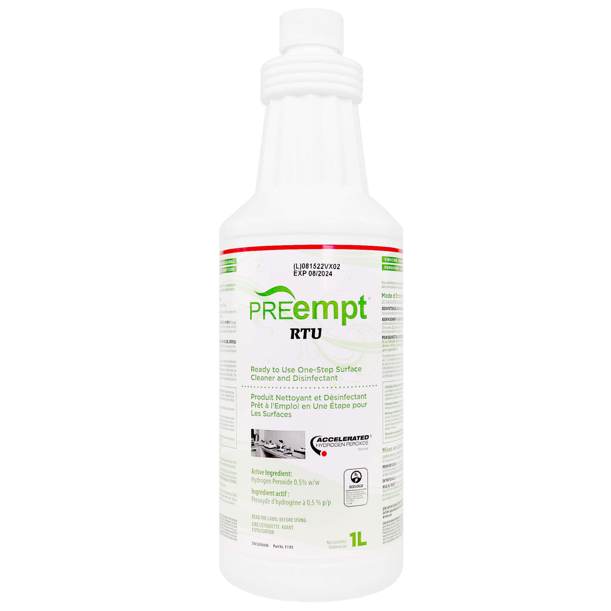1 lt PREempt RTU Surface Disinfectant bottle