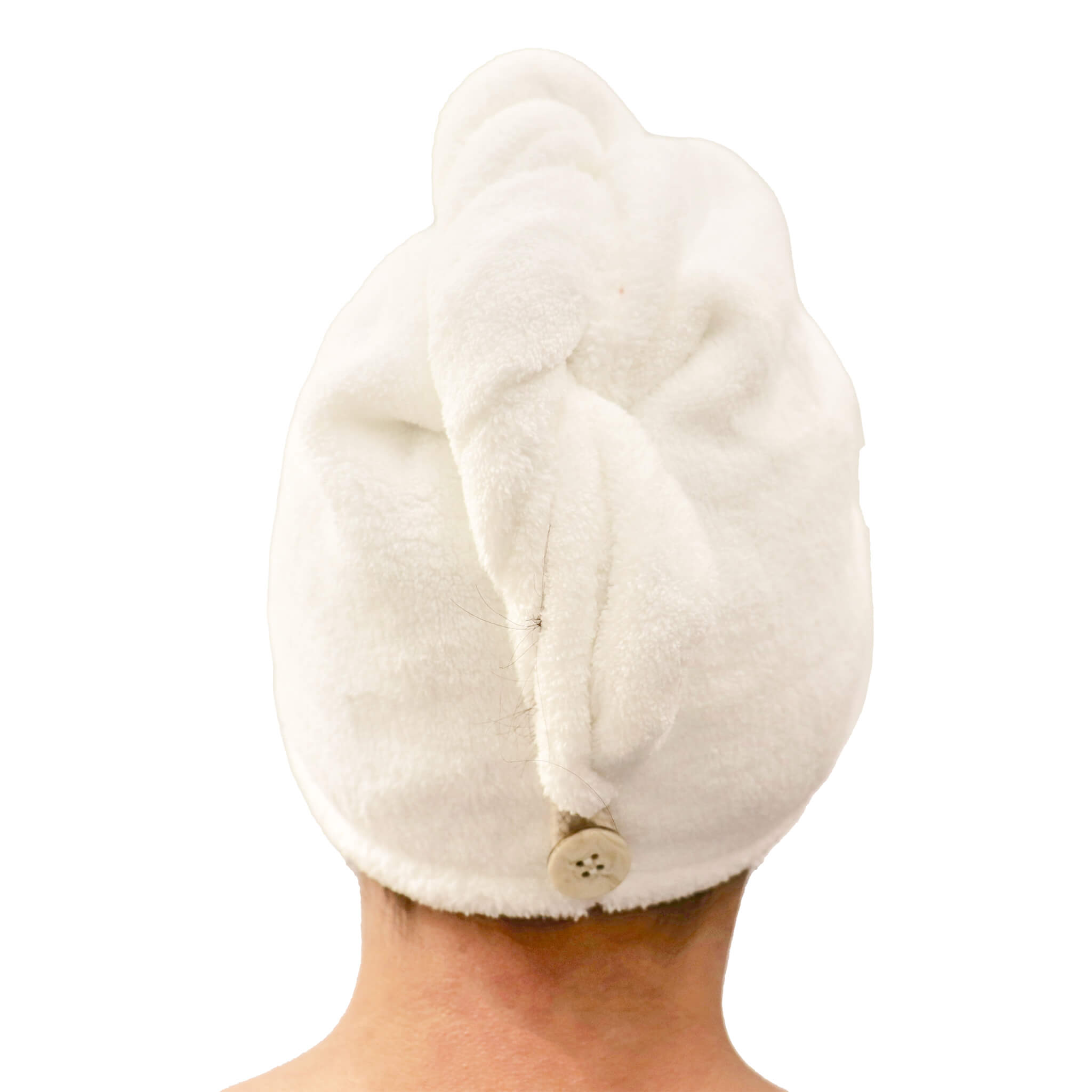 Quick Drying Microfibre Hair Towel Wrap from behind