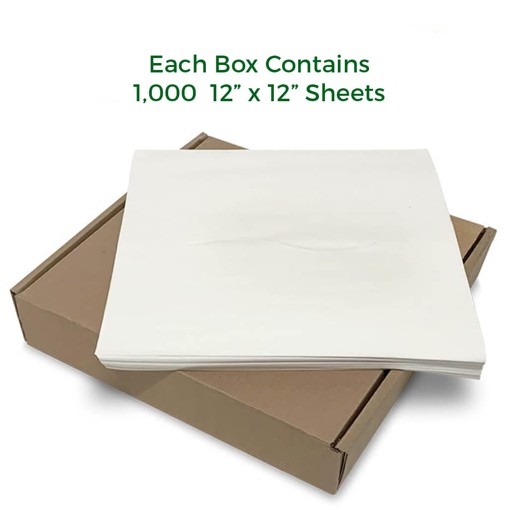 Headrest Paper Tissue Sheets – Tissue Paper Squares for Chiropractic Exam Table or Massage Table – White – 12-Inch x 12-Inch – with Nose Slit (1,000 per Box)