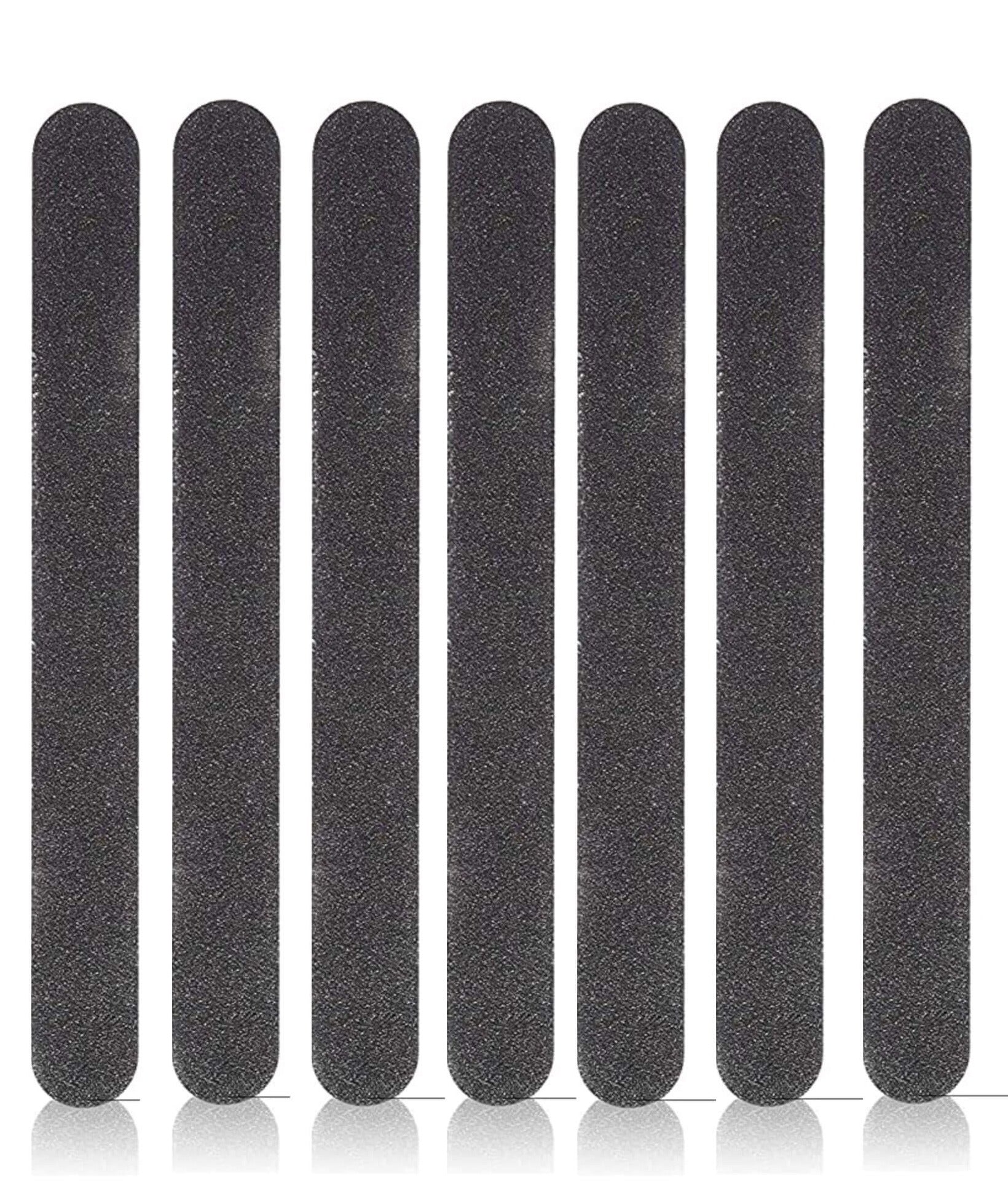 Black mini nail files lying down apart