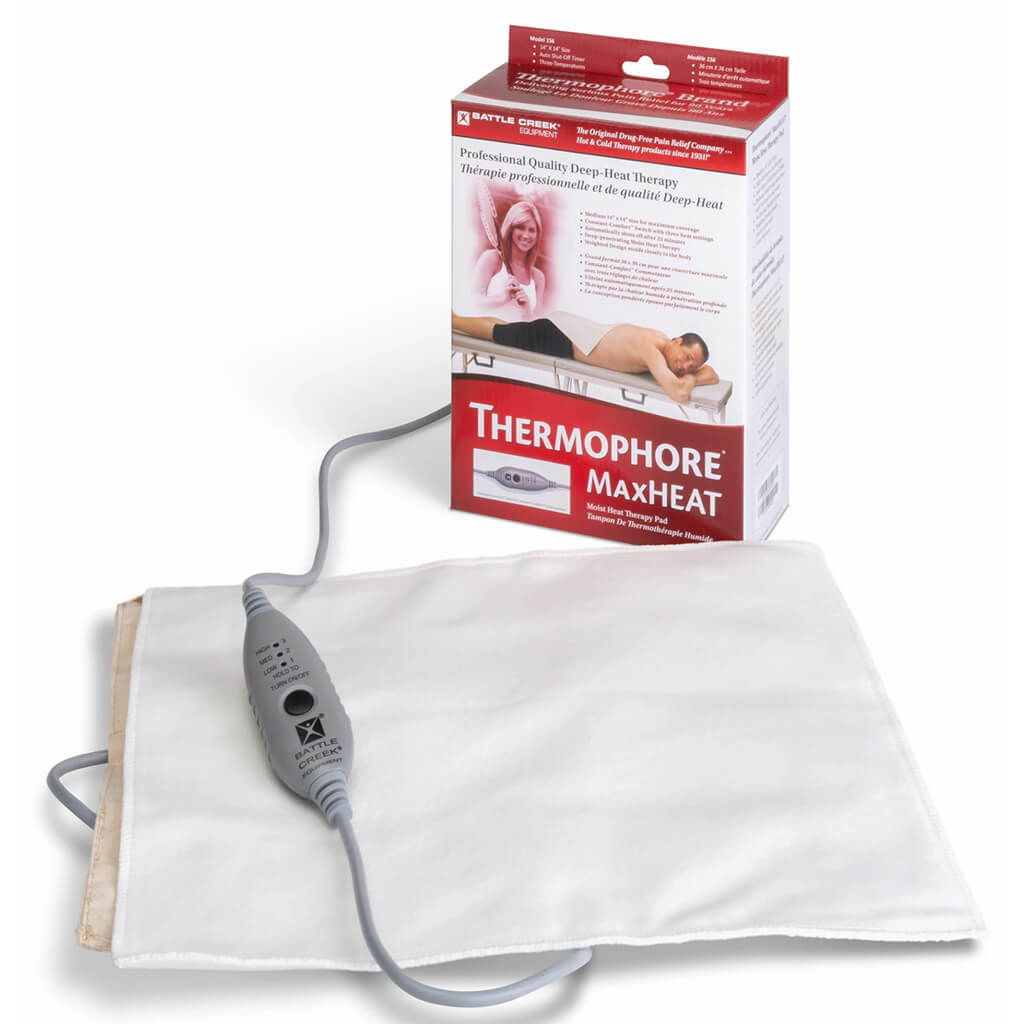 Thermophore MaxHeat Deep Heat Therapy heating pad  14" x 14" out of box from WR Linens