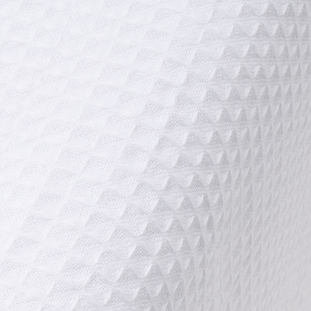 WR linens cotton waffle Weave blanket fabric detail