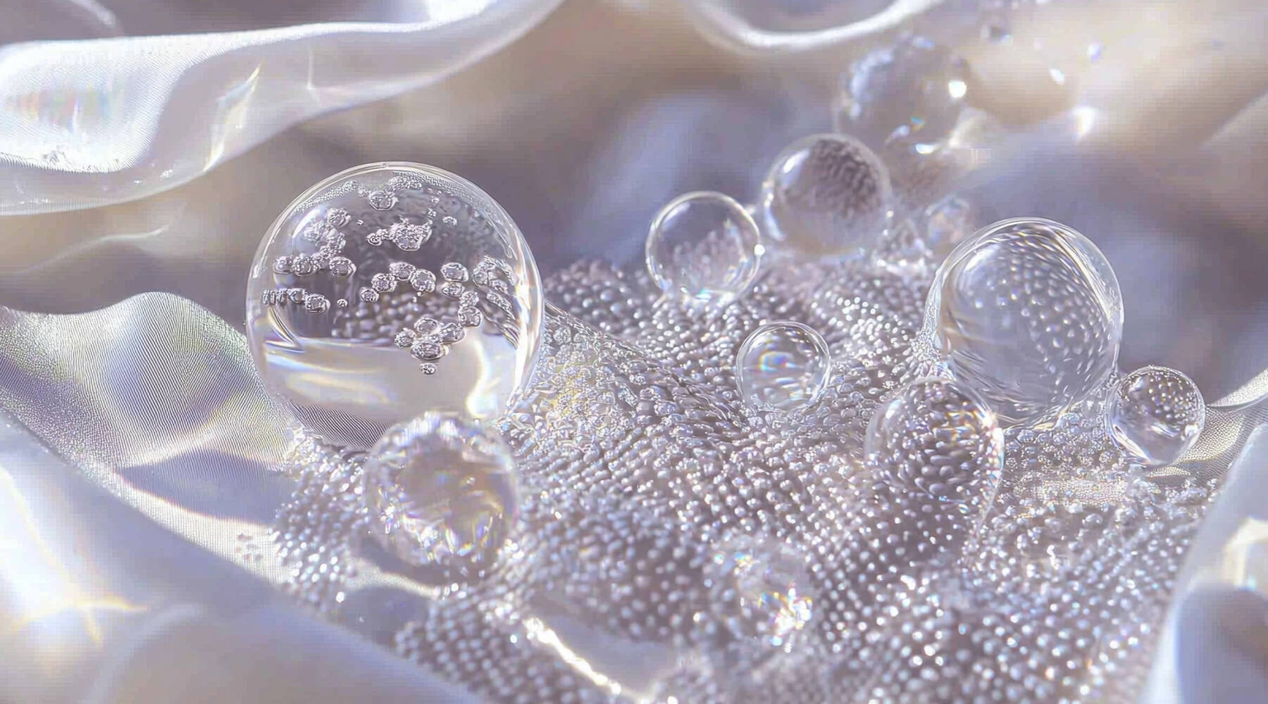 enzyme bubbles acting as laundry cleaners 