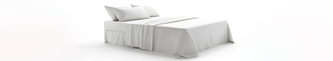 Complete sheet sets for hospitality bedding: fitted, flat sheets and pillowcases
