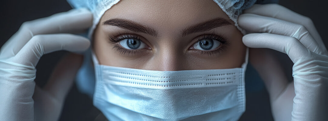 Personal protective equipment like gloves and masks