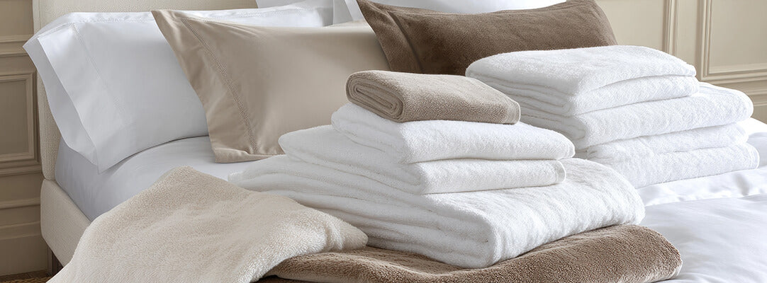 Bedding and linens supplied by White Rabbit Linens, Canada's number one linen supplier