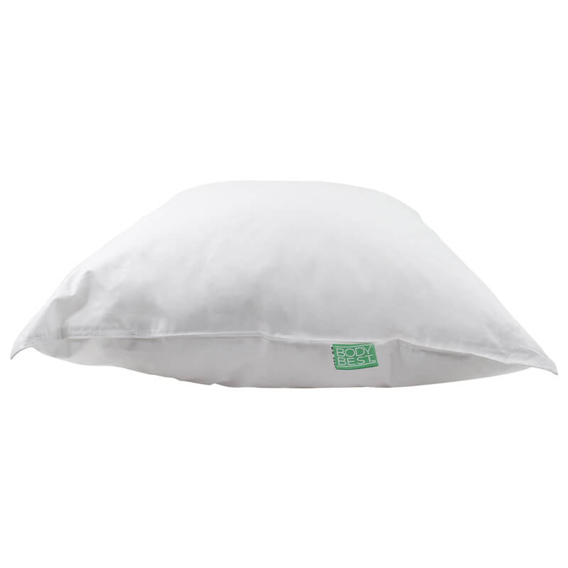 Gel Fibre Pillow end of pillow showing BodyBest label