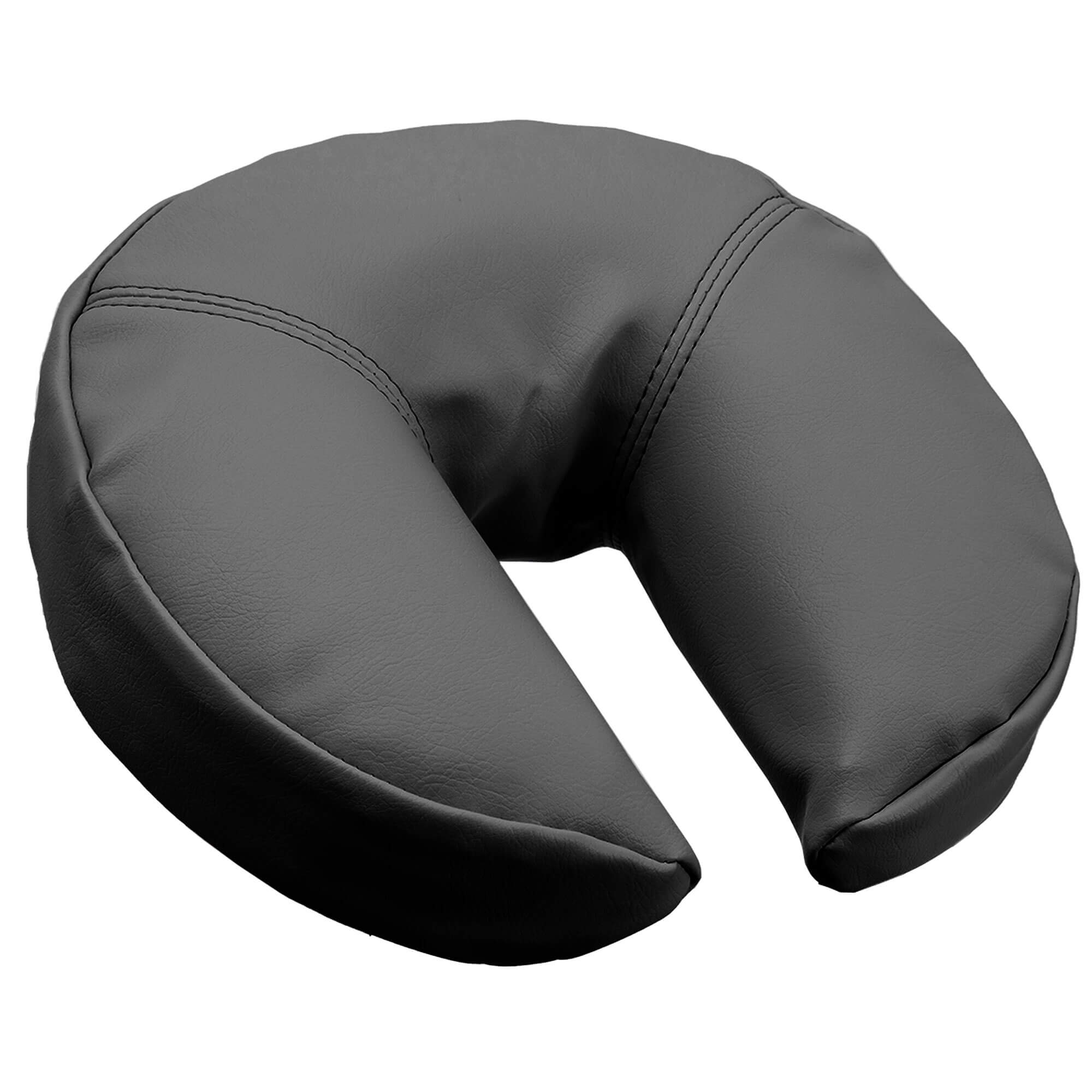 BodyBest Vinyl Face Cradle Cover Black on crescent pad