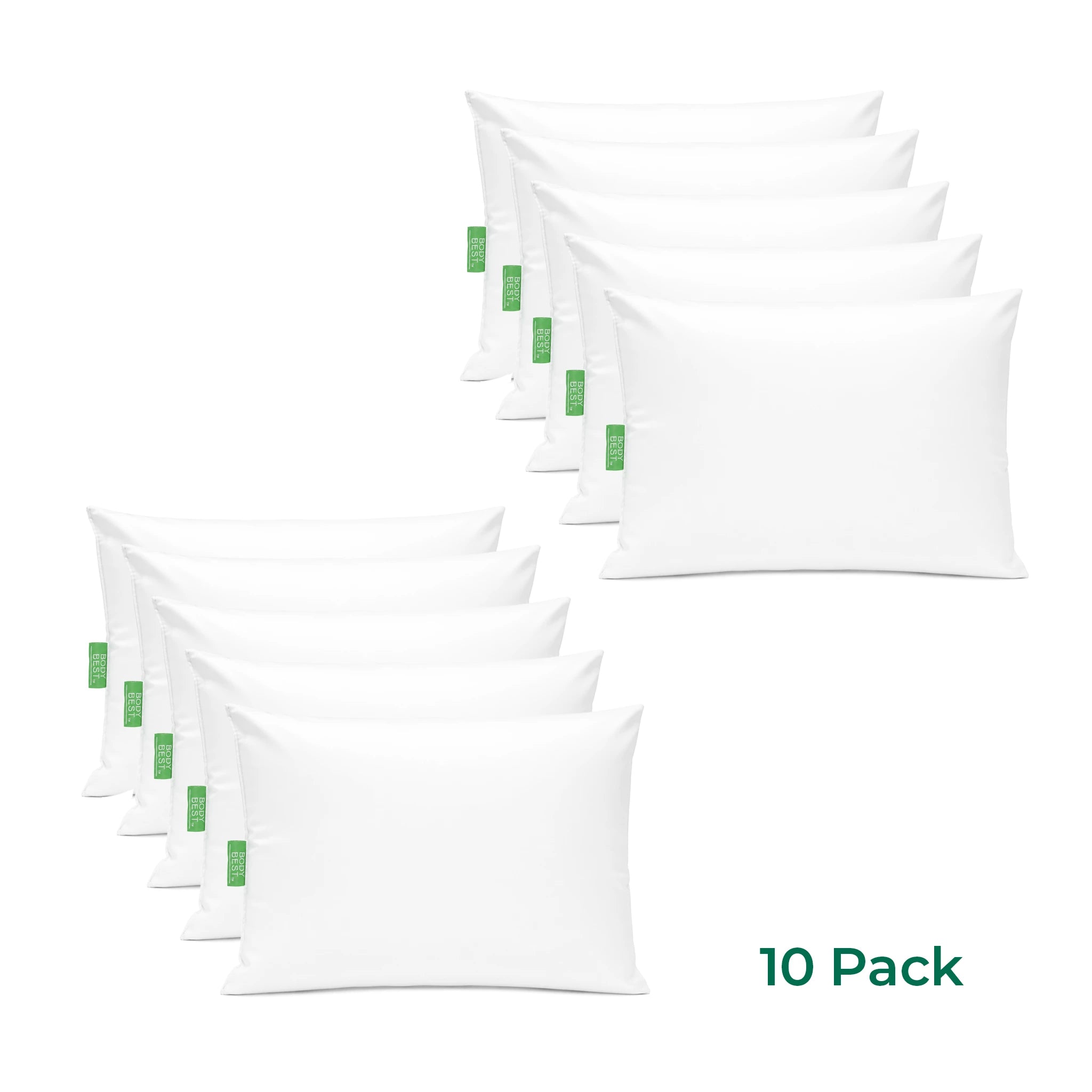 BodyBest Small Vinyl Shoulder Support Pillow, 9 x 12 Inch, 10 Pack