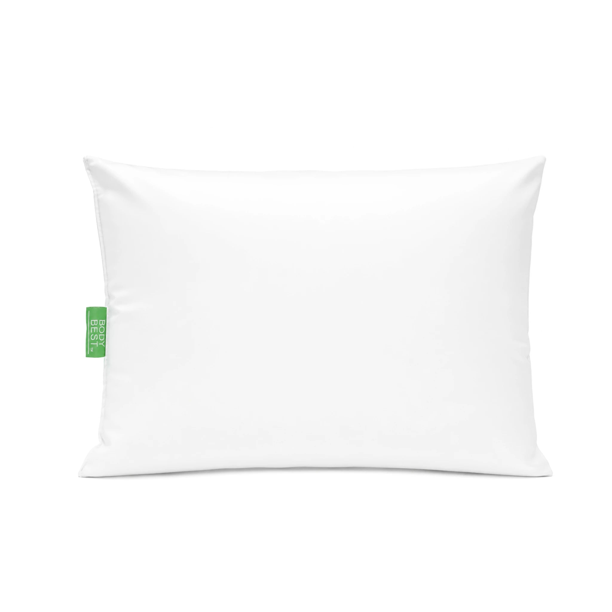 White vinyl-covered shoulder support pillow by BodyBest, 9 x 12 inch
