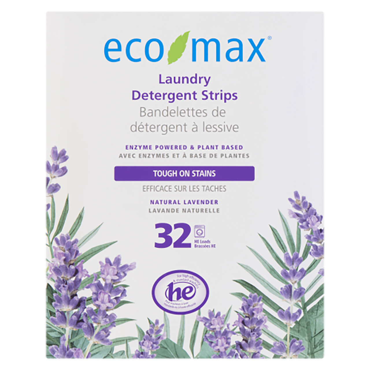 Eco-Max Laundry Detergent Strips Lavender