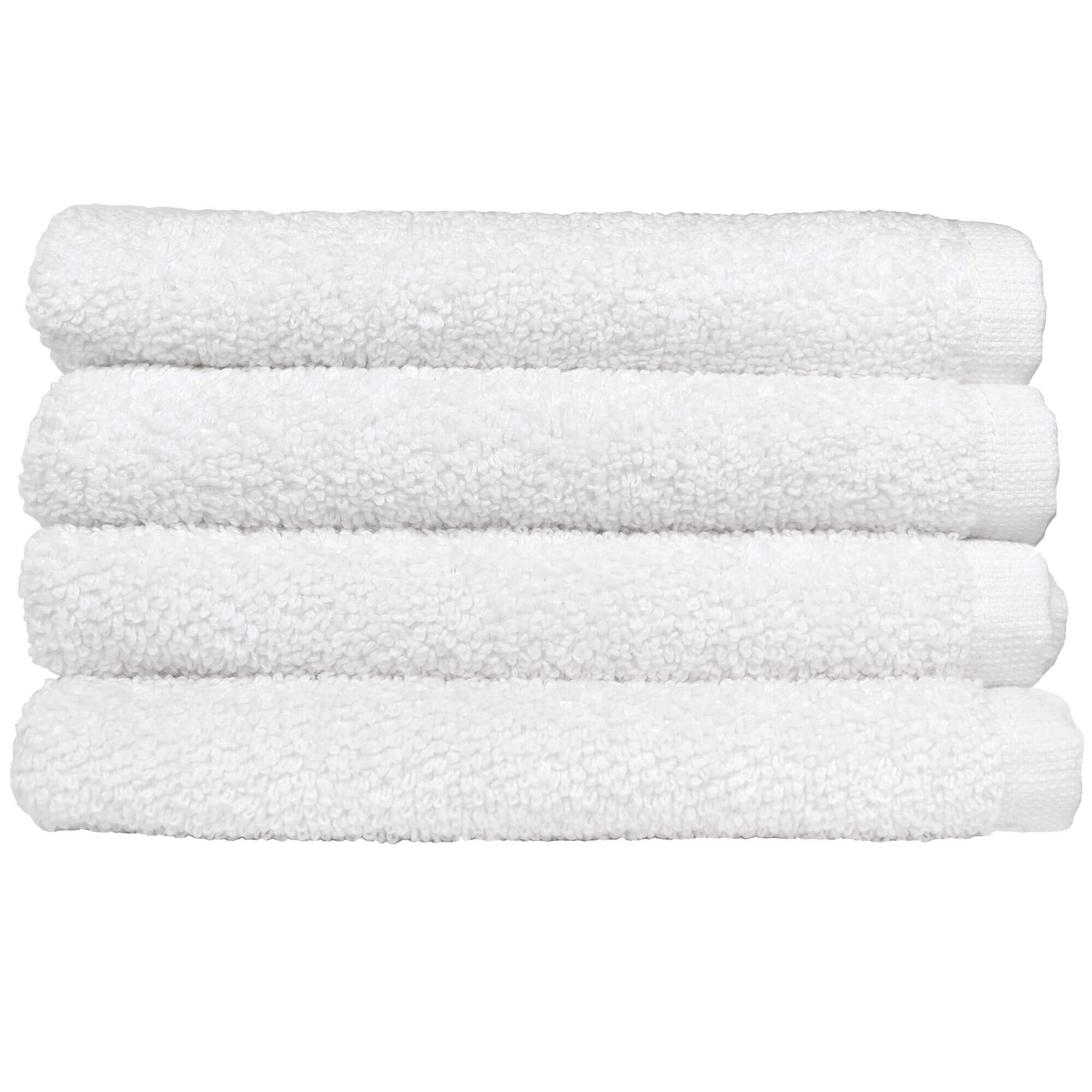 Five Star Spa Face Towels white 13 x 13 stacked