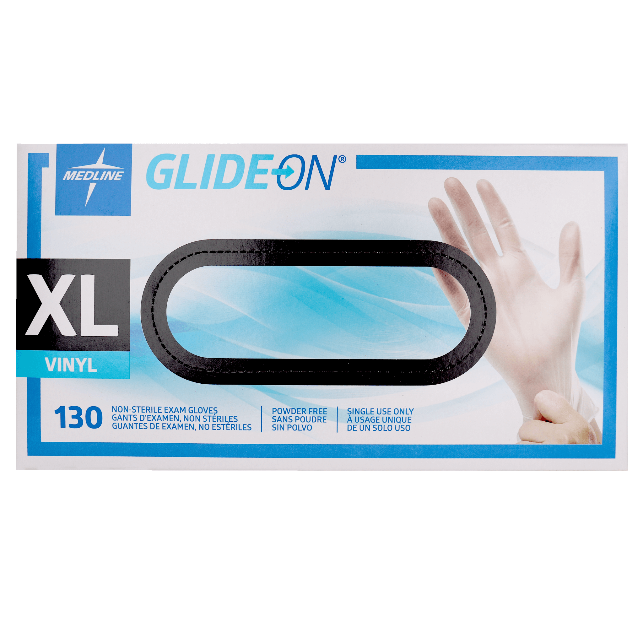 Glide-On Vinyl Powder Free Disposable Gloves XLarge