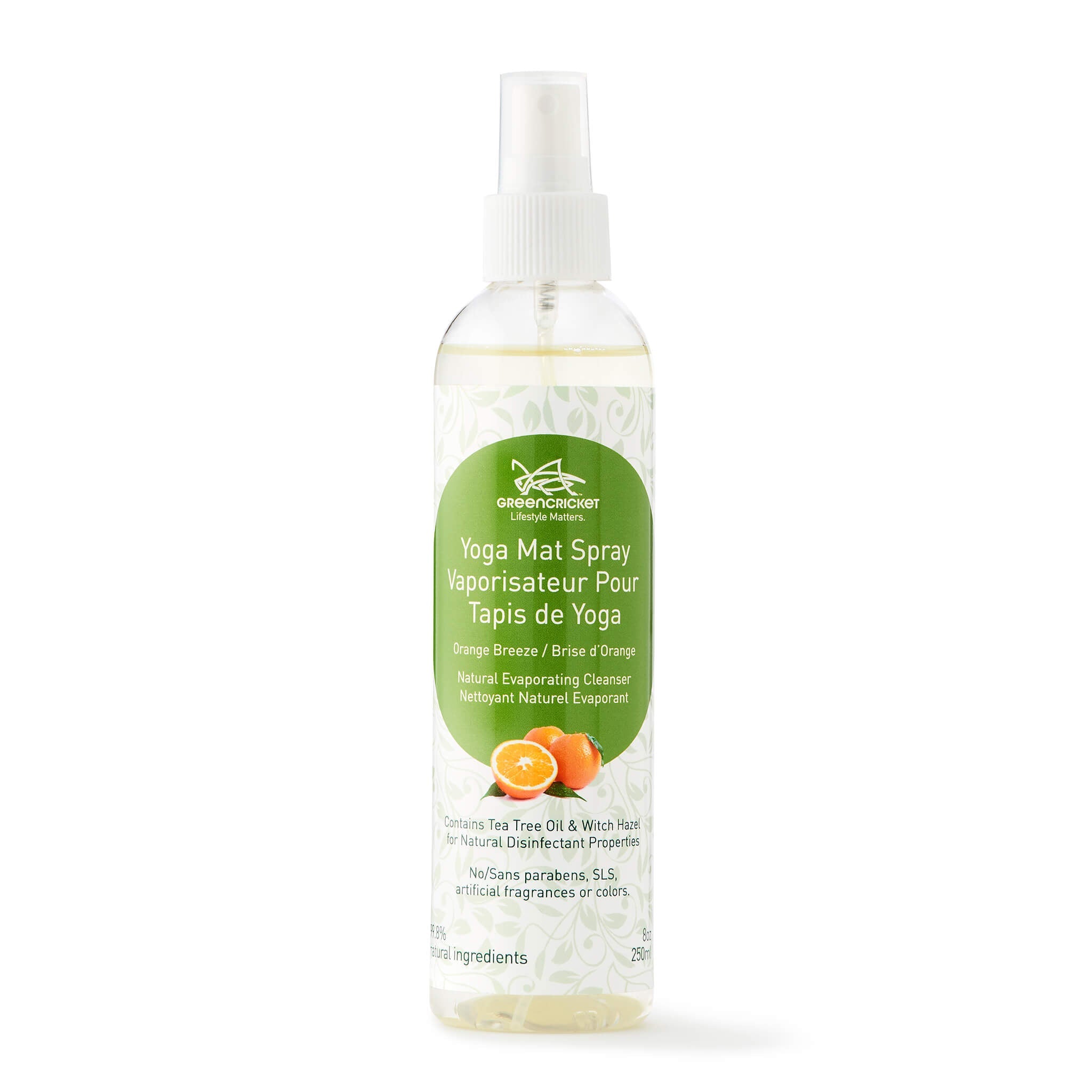 Green Cricket Yoga Mat Spray Mister