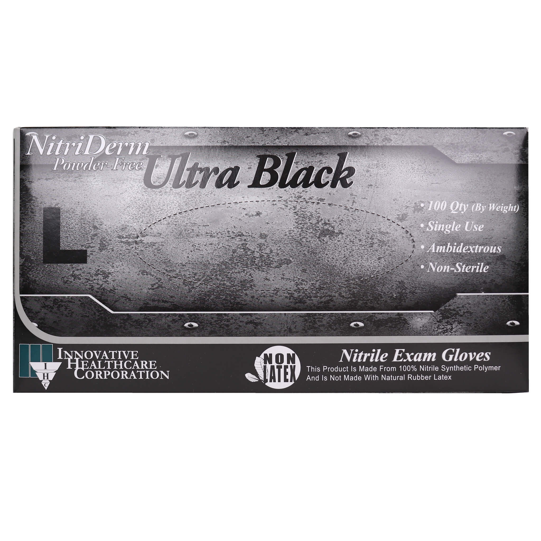 Black Nitrile Powder Free Exam Gloves medium Boxed