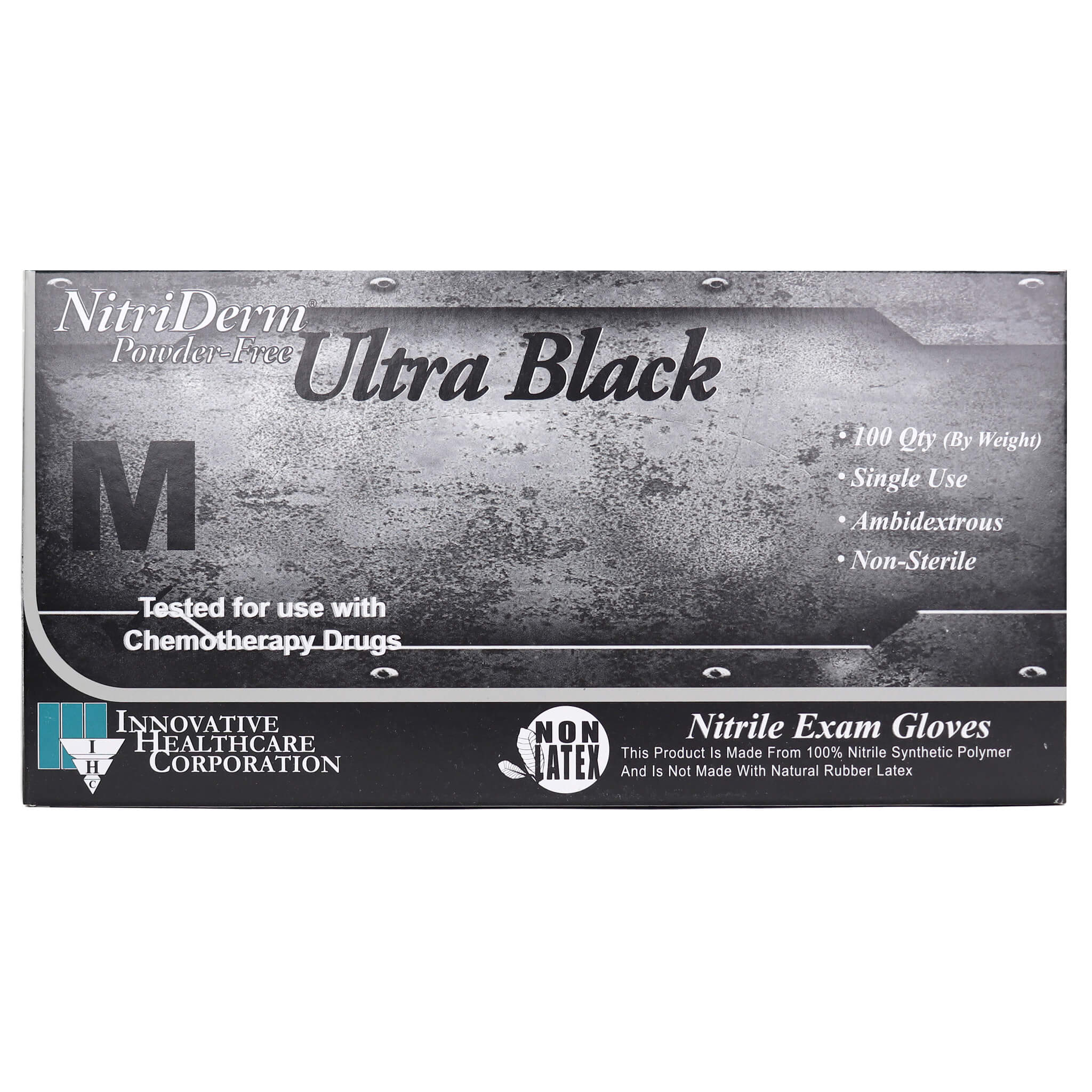 Black Nitrile Powder Free Exam Gloves boxed 