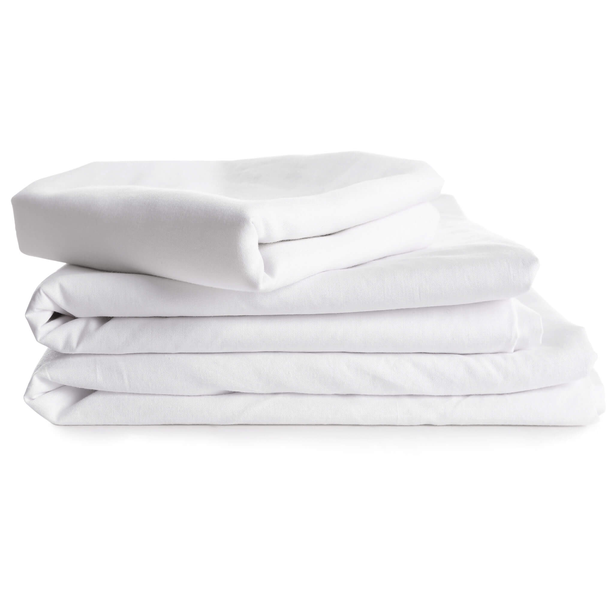 Stacked T200 Percale Treatment Table Sheets Fitted , Twin, Queen and King