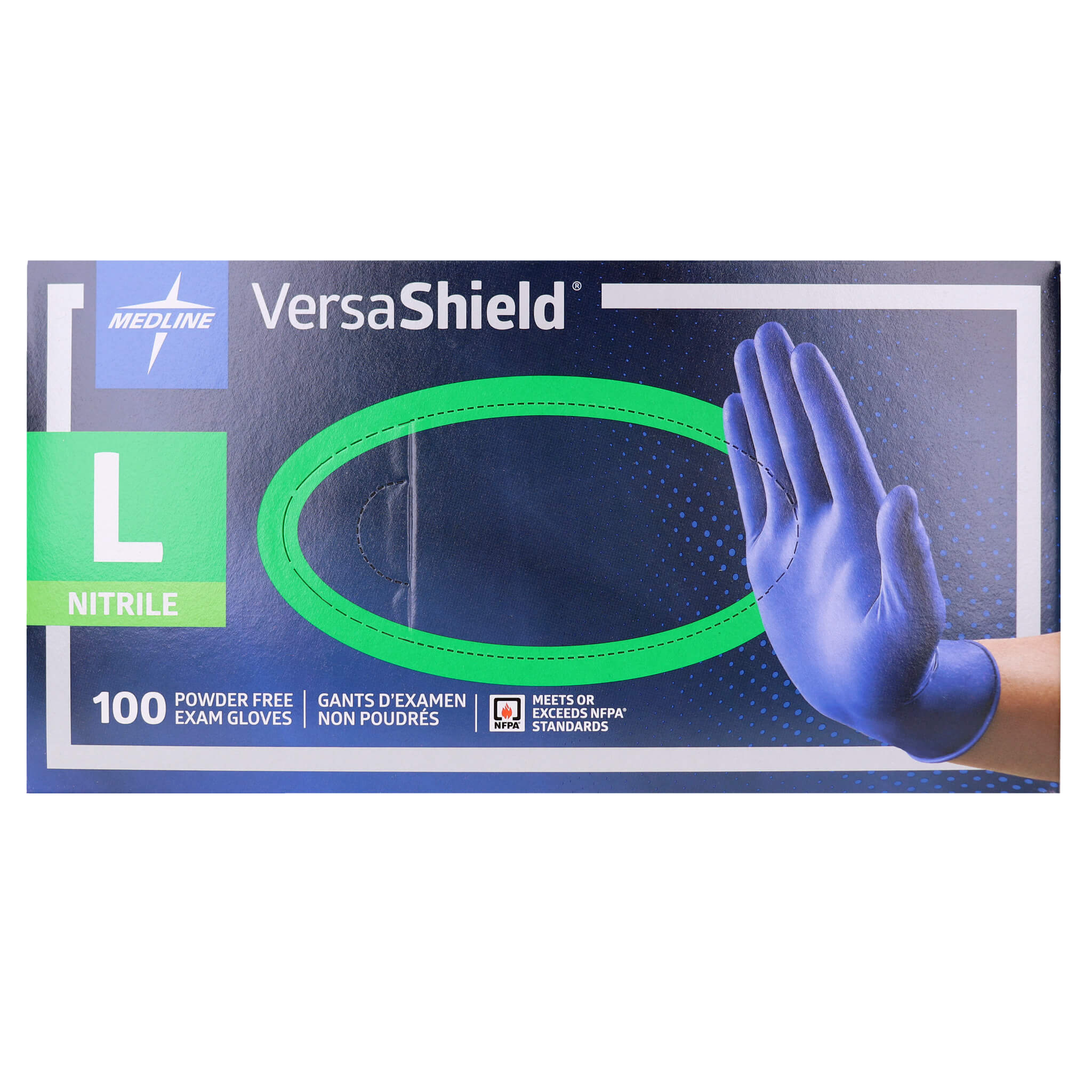 VersaShield Powder-Free Nitrile Exam Gloves Large