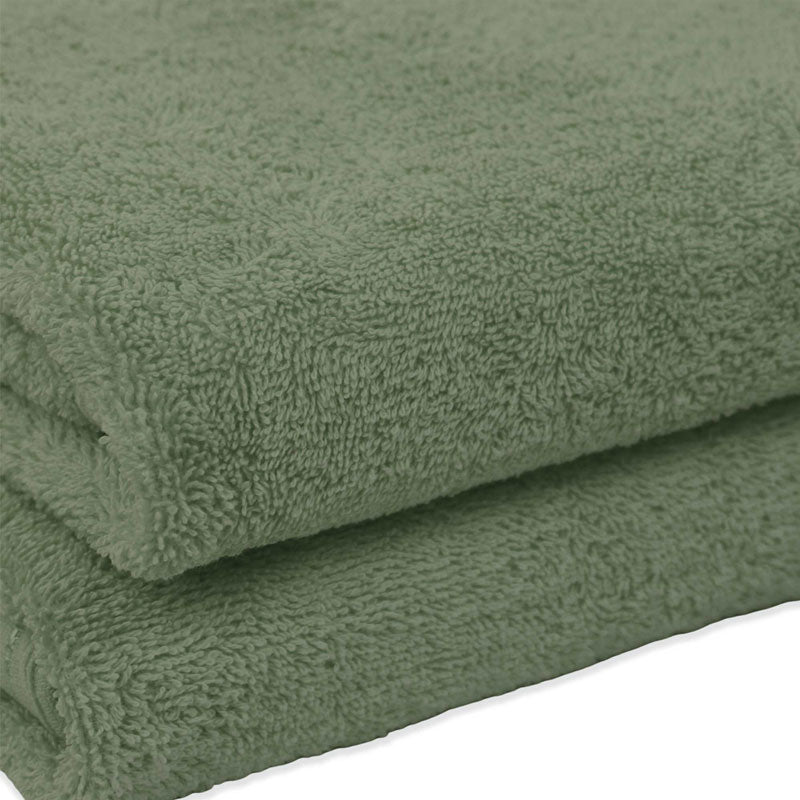 Organic Cotton Hand Moss close up showing texture