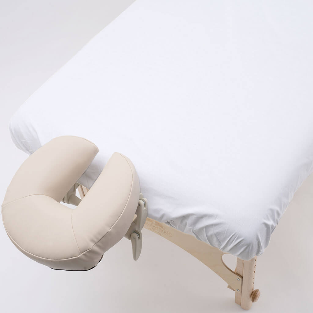 T220 Percale Fitted Massage Table Sheets 37x78x5 full table