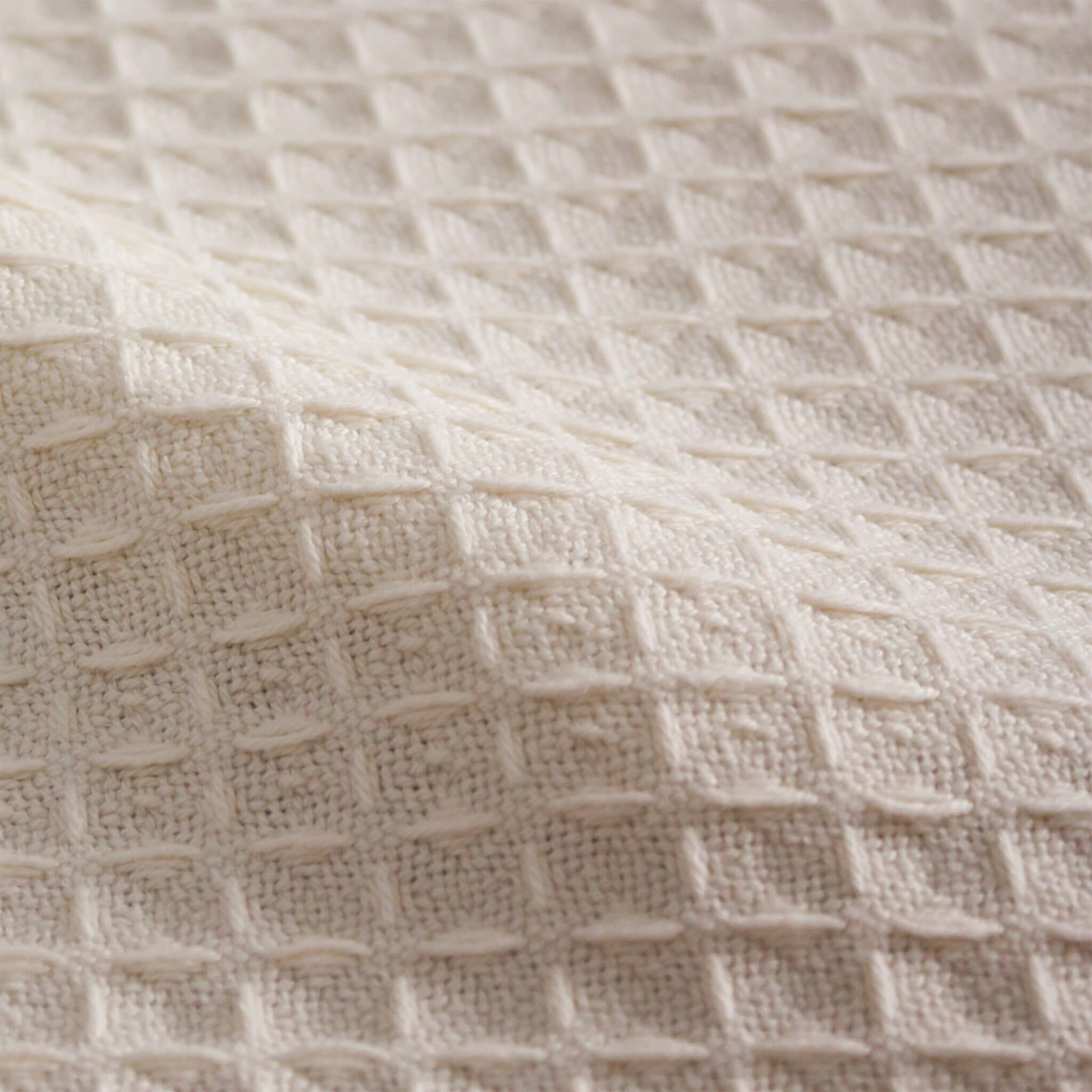 Waffle Weave Spa Blanket tan
