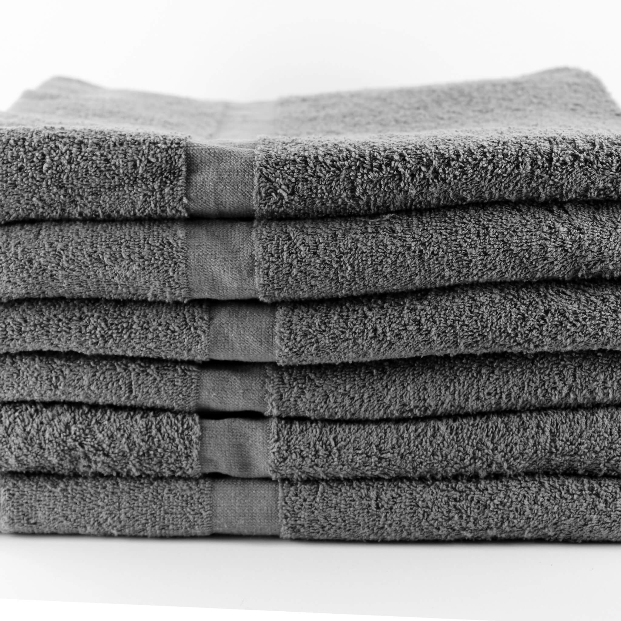 Grey Lightweight Plus Bath Towels 26 x 52