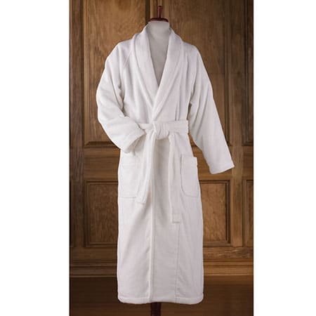 Terry Cloth Velour Bathrobe from WR Linens
