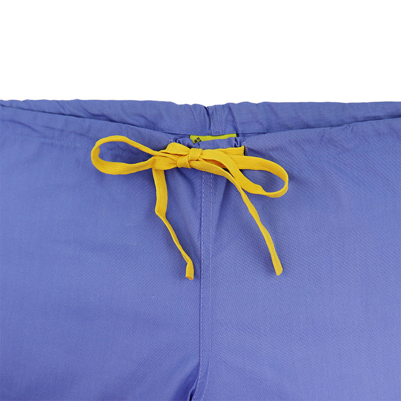 BodyBest V Neck Scrub Suit yellow pant tie